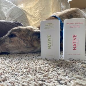 Native Deodorant Lot - Matcha & Sweet Cream and Grapefruit & Bergamot -Alum Free